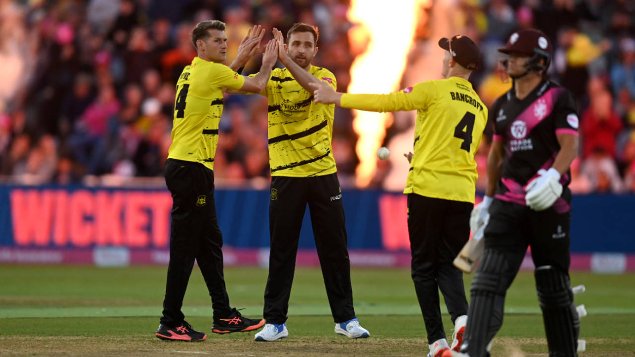 Matt Taylor claimed three early wickets to rock Somerset, Gloucestershire vs Somerset, Vitality Blast final, Edgbaston, September 14, 2024