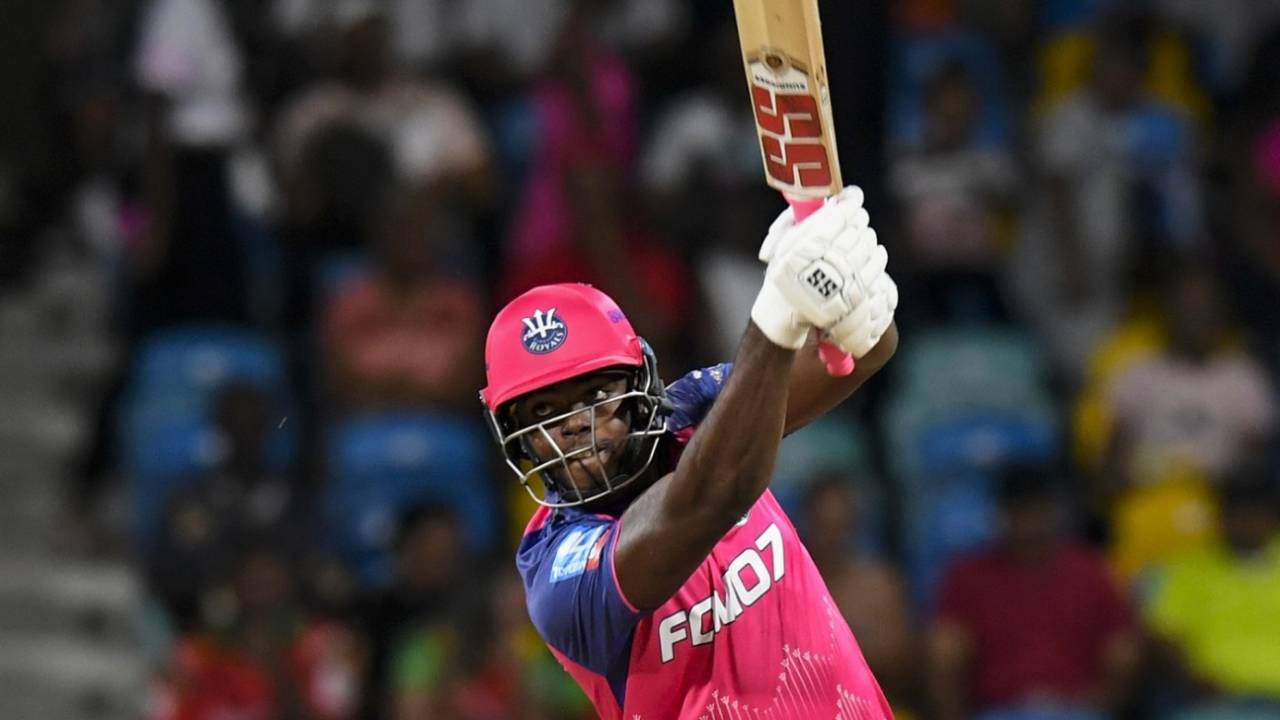 Kadeem Alleyne scored 22 off just 9, Barbados Royals vs Guyana Amazon Warriors, CPL, Bridgetown, September 14, 2024