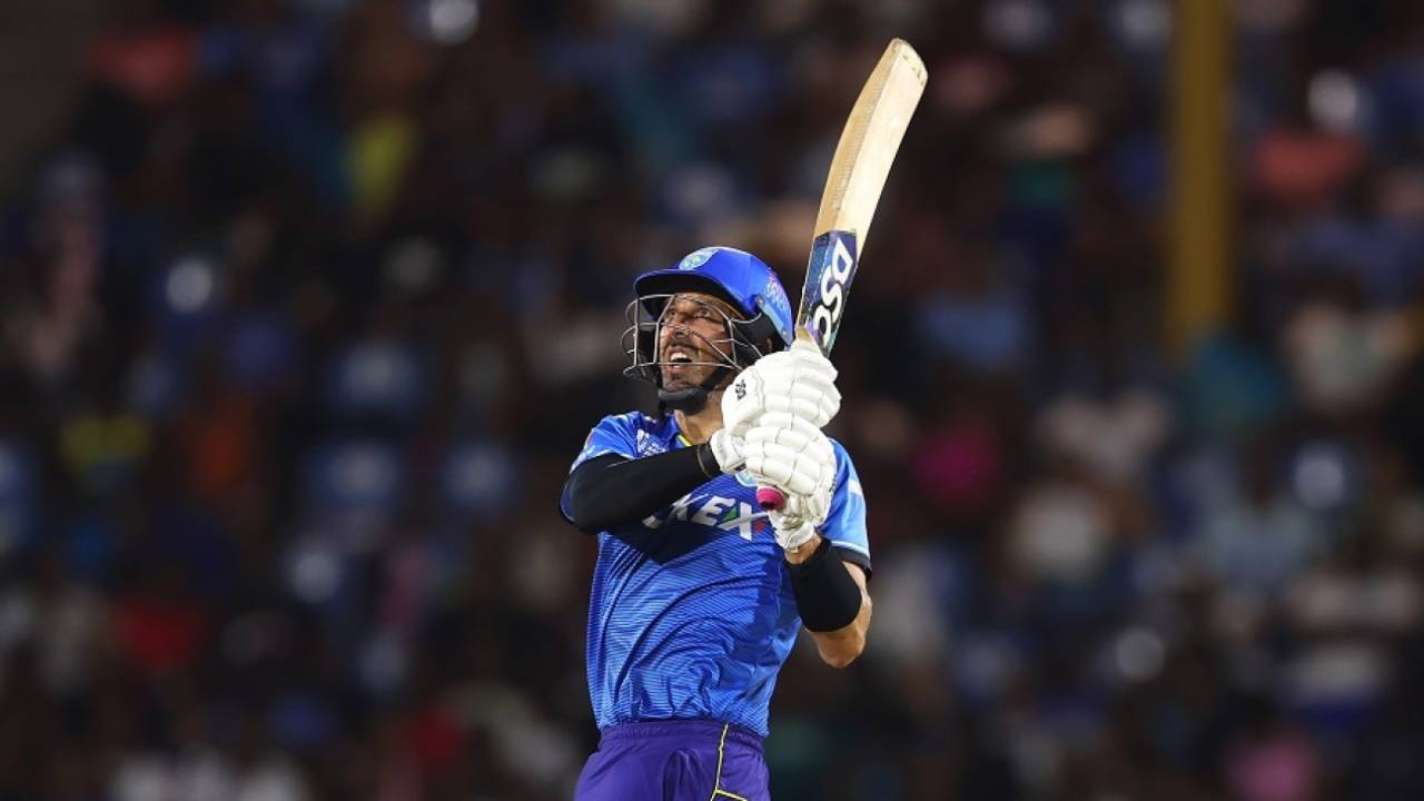 David Wiese top-scored with an unbeaten 26-ball 43, St Lucia Kings vs Antigua and Barbuda Falcons, CPL, Gros Islet, September 15, 2024 