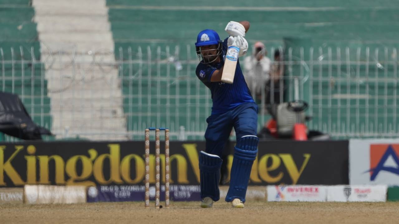 Haider Ali carried Panthers after Mubasir Khan's dismissal, Lions vs Panthers, Champions One-Day Cup, Faisalabad, September 16, 2024
