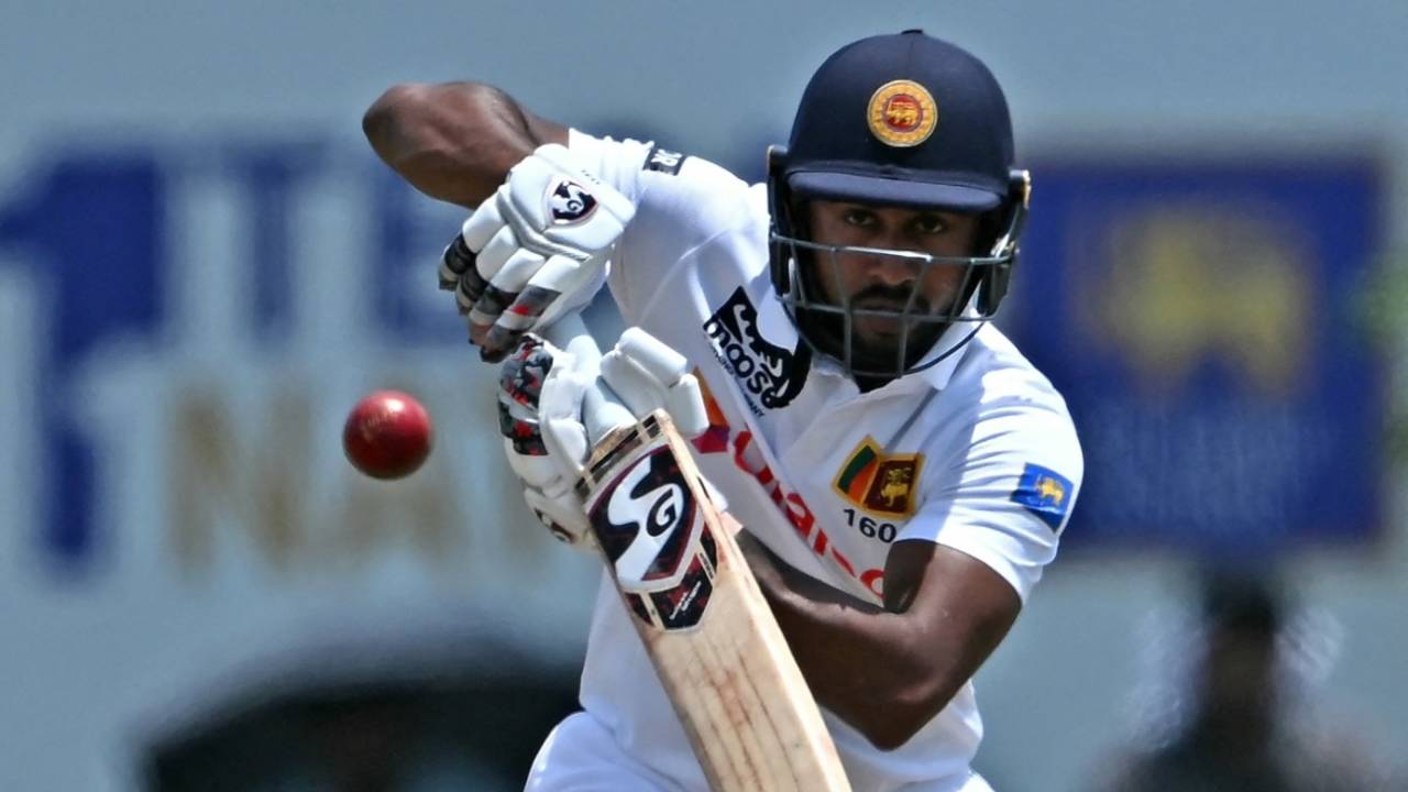 Kamindu Mendis earned a promotion up the order, Sri Lanka vs New Zealand, 1st Test, day 1, Galle, September 18, 2024
