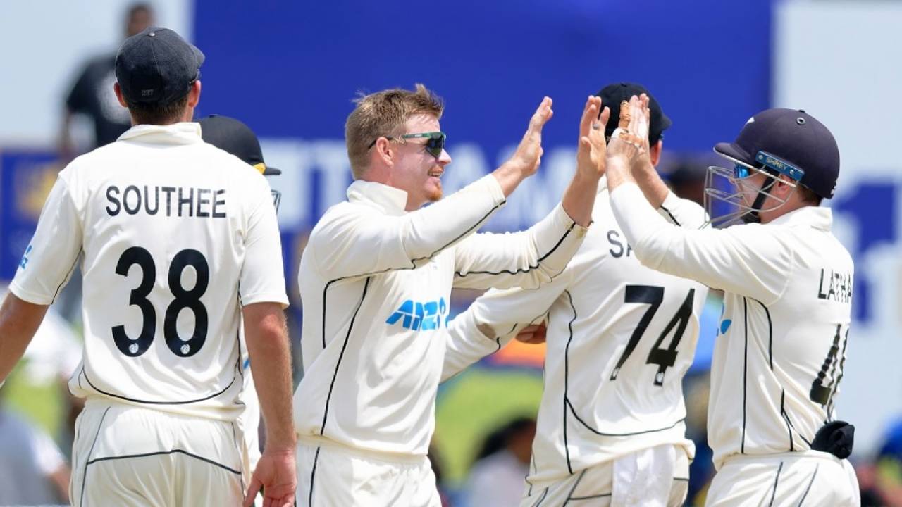 Glenn Phillips knocked Dhananjaya de Silva over, Sri Lanka vs New Zealand, 1st Test, day 1, Galle, September 18, 2024