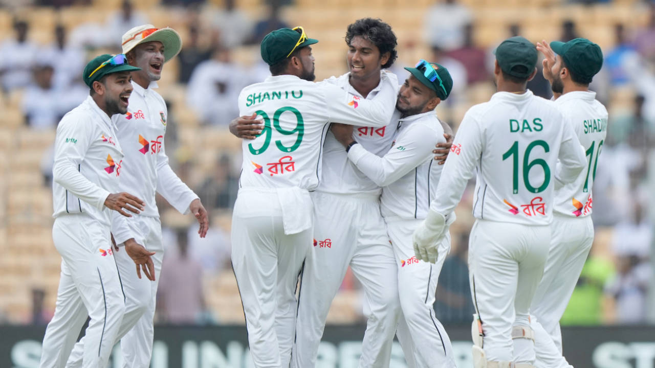 Hasan Mahmud was Bangladesh's star on the first morning, India vs Bangladesh, 1st Test, Chennai, September 19, 2024