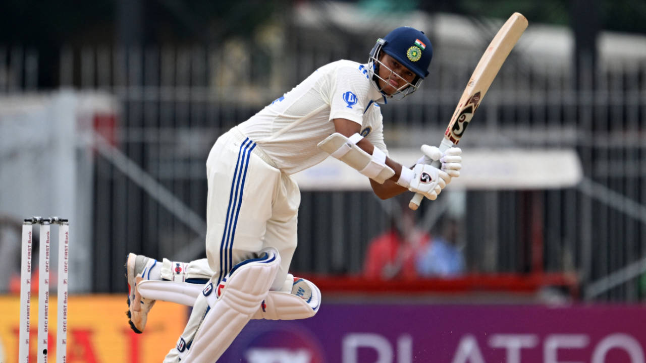 Yashasvi Jaiswal held it together for India on a cloudy first morning, India vs Bangladesh, 1st Test, Chennai, September 19, 2024