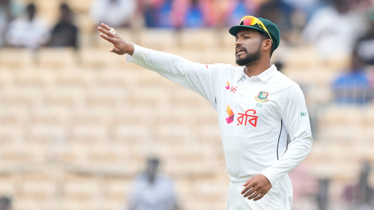 Najmul Hossain Shanto marshals his resources, India vs Bangladesh, 1st Test, Chennai, September 19, 2024