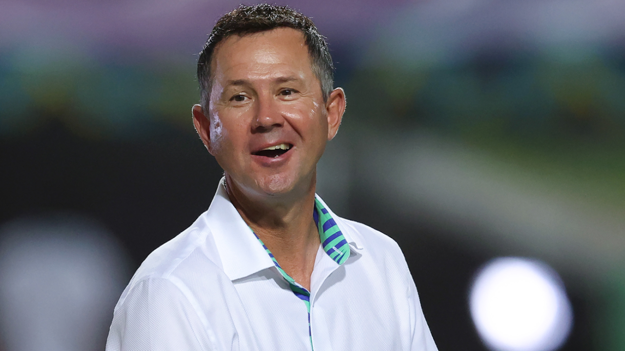 Ricky Ponting smiles, Afghanistan vs South Africa, 1st semi-final, Tarouba, T20 World Cup, June 26, 2024