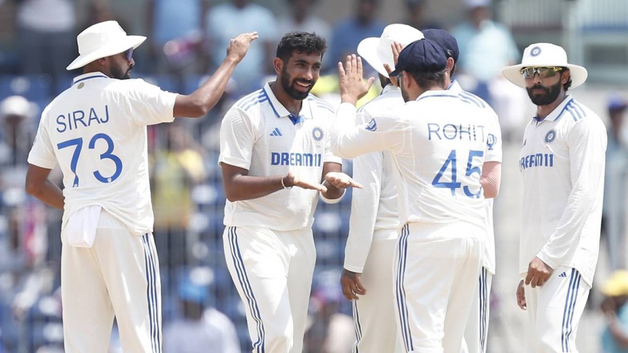 Jasprit Bumrah's bail-trimmer sent Shadman Islam back in the first over, India vs Bangladesh, 1st Test, day two, Chennai, September 20, 2024