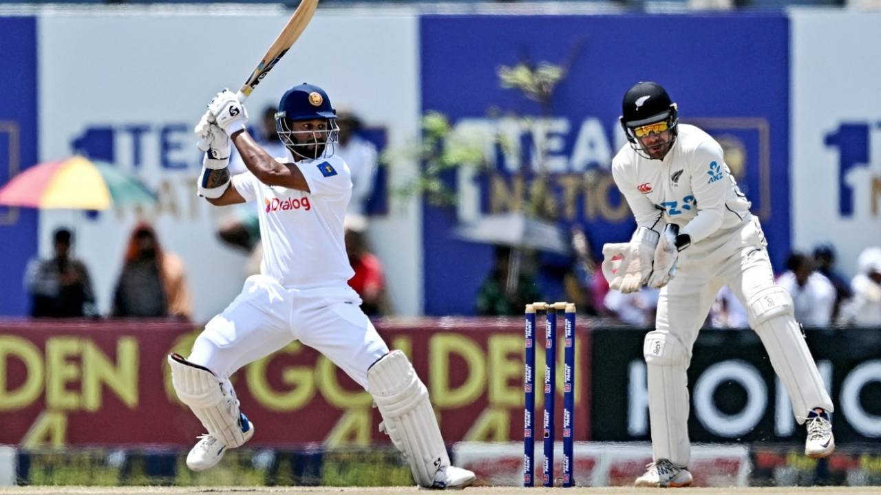 Dimuth Karunaratne started the second innings at a good pace, Sri Lanka vs New Zealand, 1st Test, 3rd day, Galle, September 20, 2024