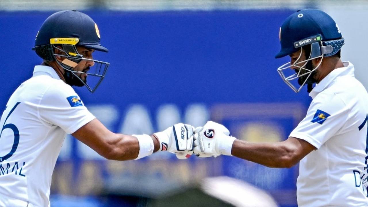 Dinesh Chandimal and Dimuth Karunaratne built after an early loss, Sri Lanka vs New Zealand, 1st Test, 3rd day, Galle, September 20, 2024