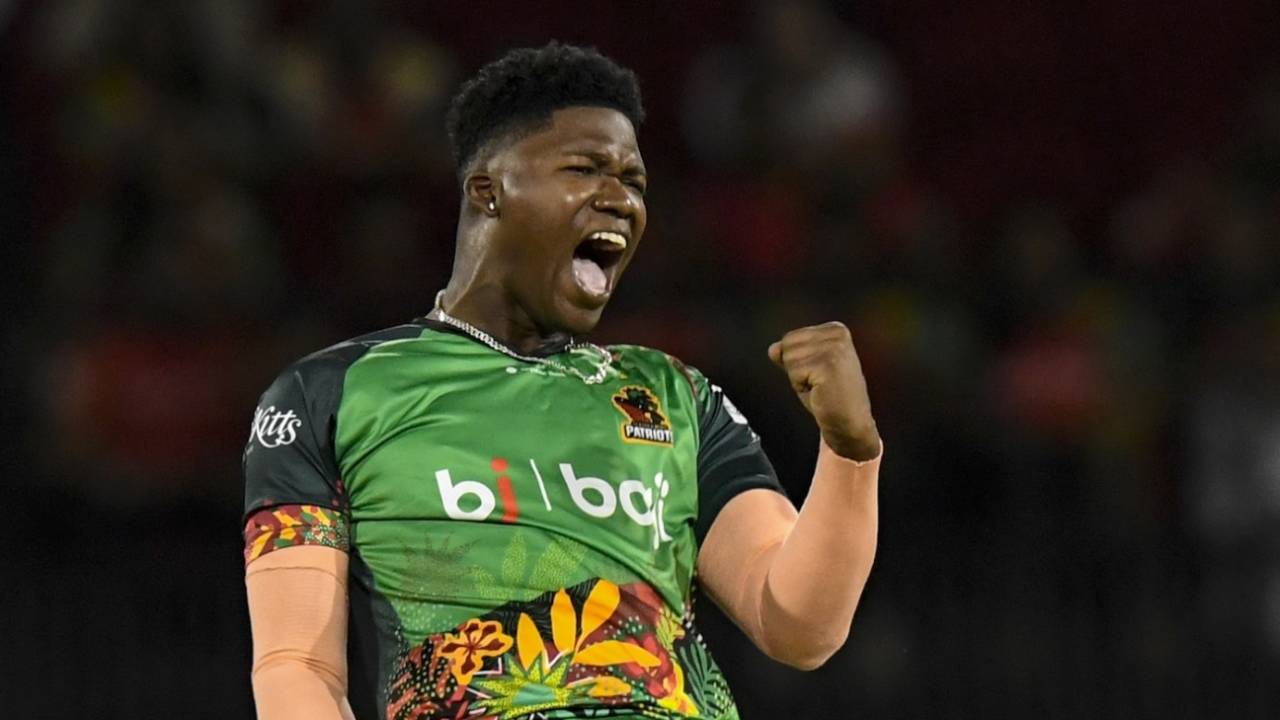 Ashmead Nedd struck twice in the first over, Guyana Amazon Warriors vs St Kitts and Nevis Patriots, CPL 2024, Providence, September 20, 2024