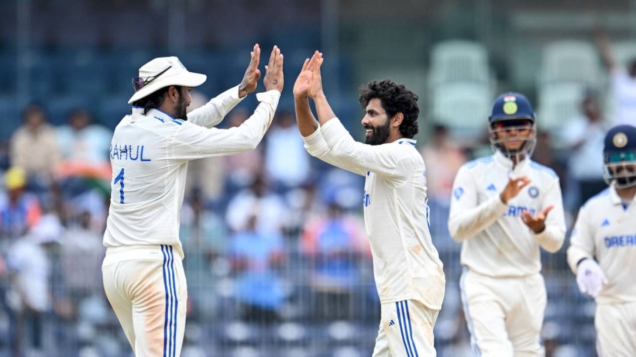 Ravindra Jadeja started his tally with the wicket of Litton Das, India vs Bangladesh, 1st Test, 4th day, Chennai, September 22, 2024