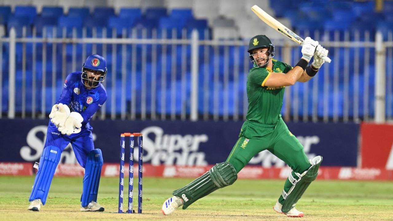 Aiden Markram led the way with an unbeaten 69, Afghanistan vs South Africa, 3rd ODI, Sharjah, September 22, 2024