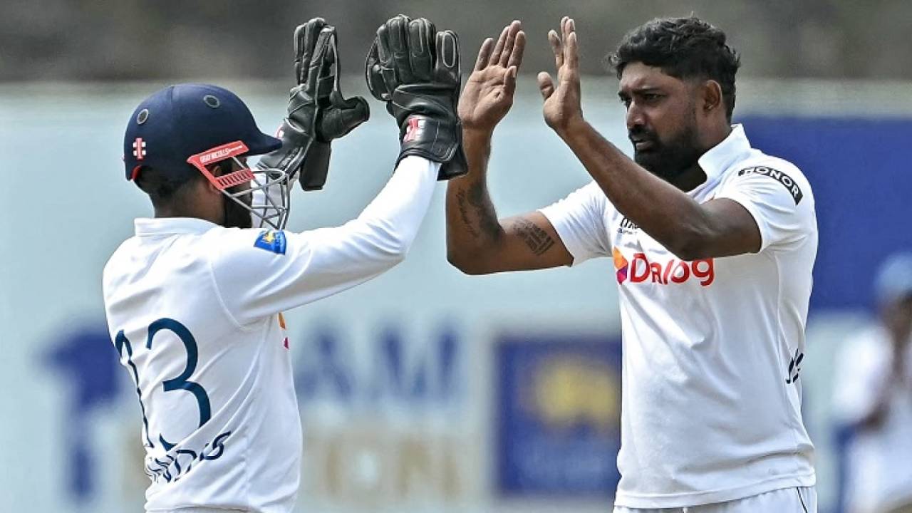 Prabath Jayasuriya bagged five to take Sri Lanka to victory, Sri Lanka vs New Zealand, 1st Test, 5th day, Galle, September 23, 2024