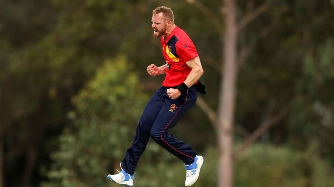 Nathan McAndrew inspired his team to victory with a career-best 5 for 40, South Australia vs Western Australia, One Day Cup, Sydney, September 29, 2024