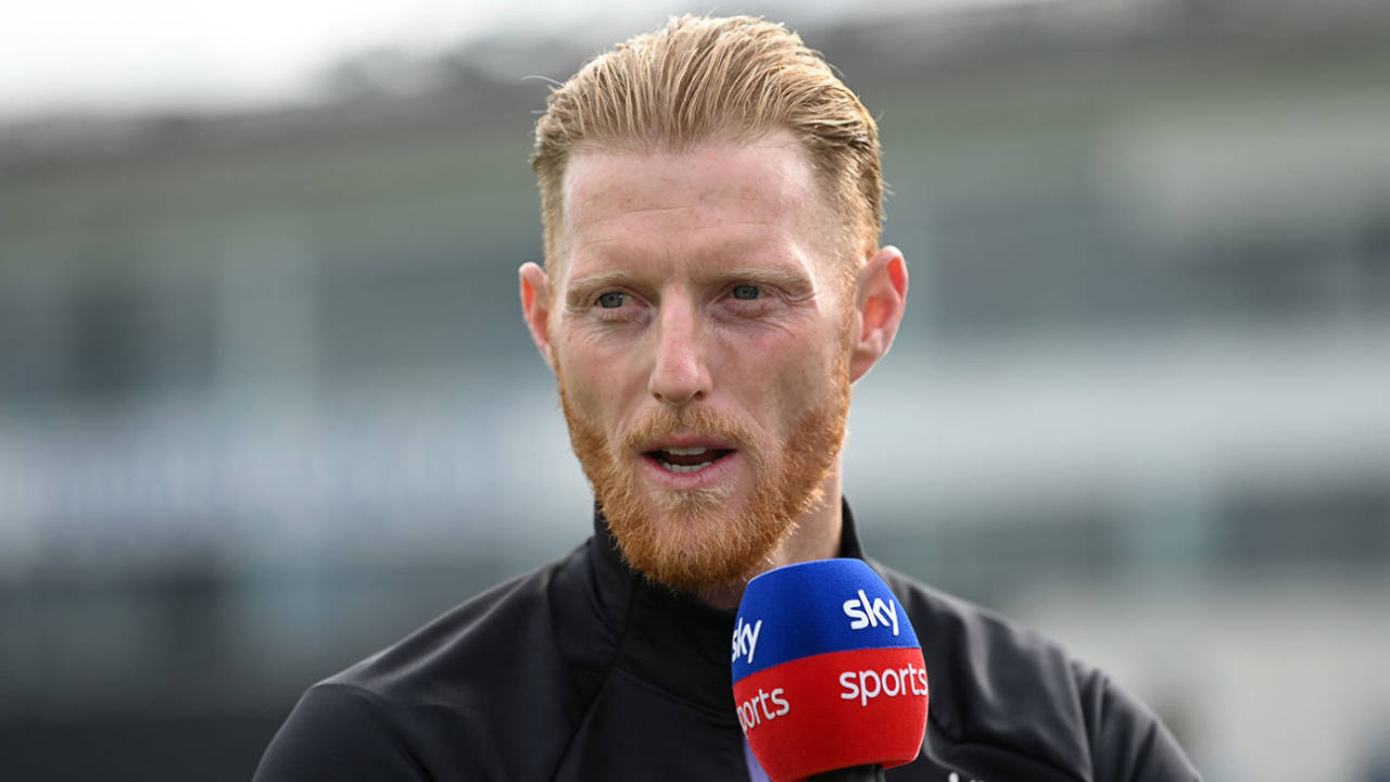 Ben Stokes does an interview during the third ODI, England vs Australia, 3rd ODI, Chester-le-Street, September 24, 2024