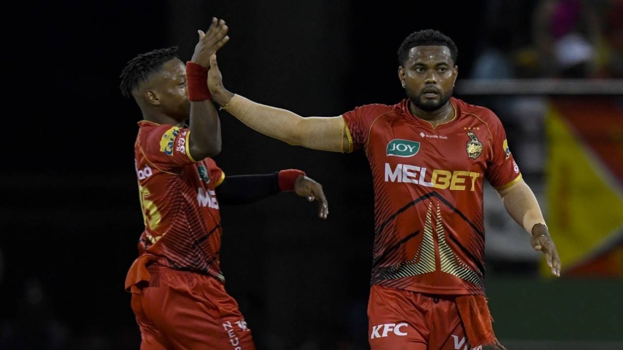 Terrance Hinds starred with a three-wicket haul, Guyana Amazon Warriors vs Trinbago Knight Riders, CPL, Providence, September 29, 2024