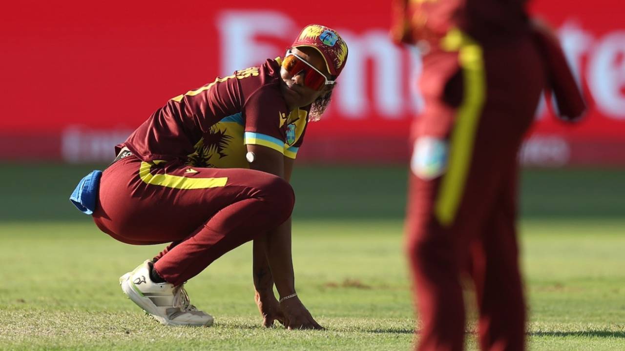 Hayley Matthews can see the game slipping away, South Africa vs West Indies, Women's T20 World Cup, Dubai, October 4, 2024