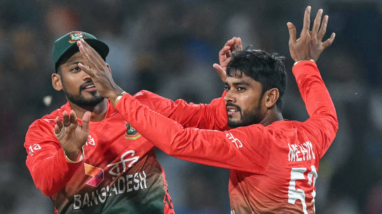 Mehidy Hasan Miraz dismissed Sanju Samson, India vs Bangladesh, 1st T20I, Gwalior, October 6, 2024