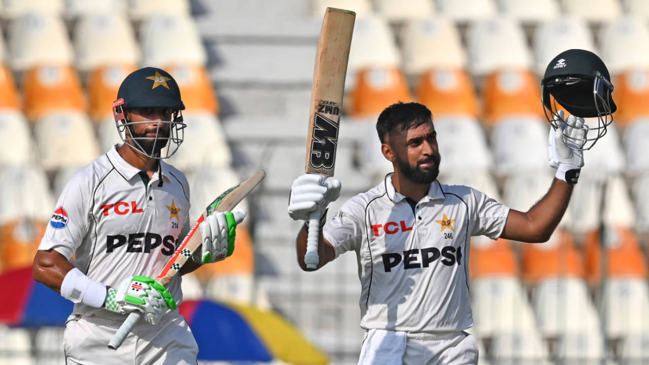 Abdullah Shafique brought up his century in a big stand with Shan Masood, Pakistan vs England, 1st Test, Multan, 1st day, October 7, 2024