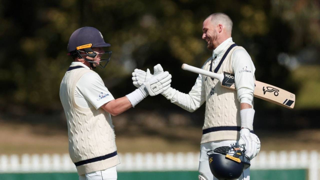 Marcus Harris and Peter Handscomb both made centuries, Victoria vs Tasmania, day 1, Sheffield Shield, Junction Oval, October 8, 2024