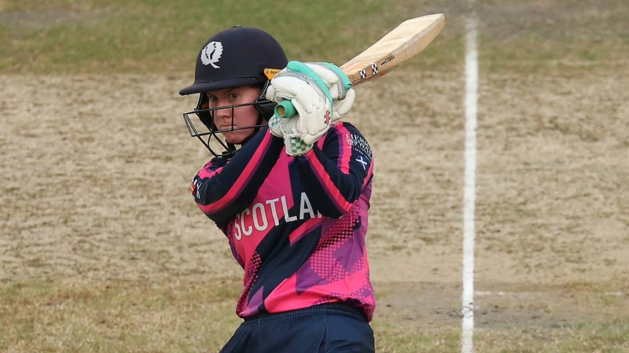Katherine Fraser top-scored in the chase with 14, Scotland vs South Africa, Women's T20 World Cup, Dubai, October 9, 2024