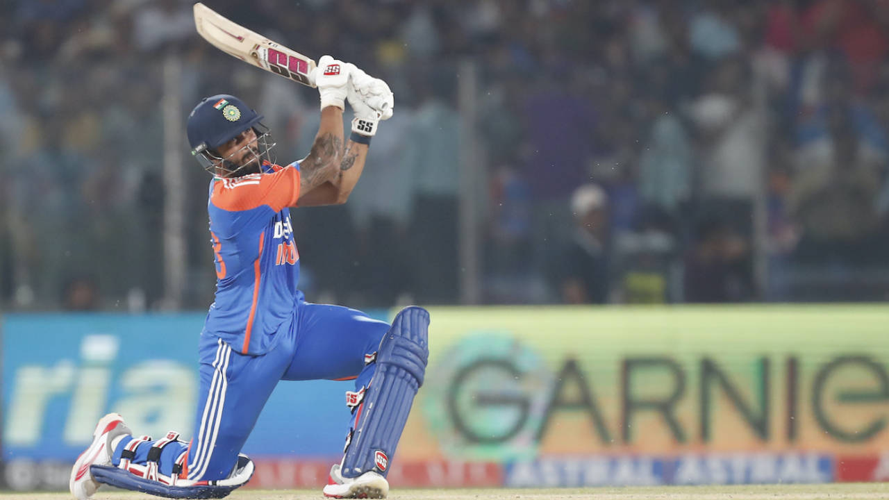 Nitish Kumar Reddy smashed seven sixes during his 34-ball stay, India vs Bangladesh, 2nd T20I, Delhi, October 9, 2024