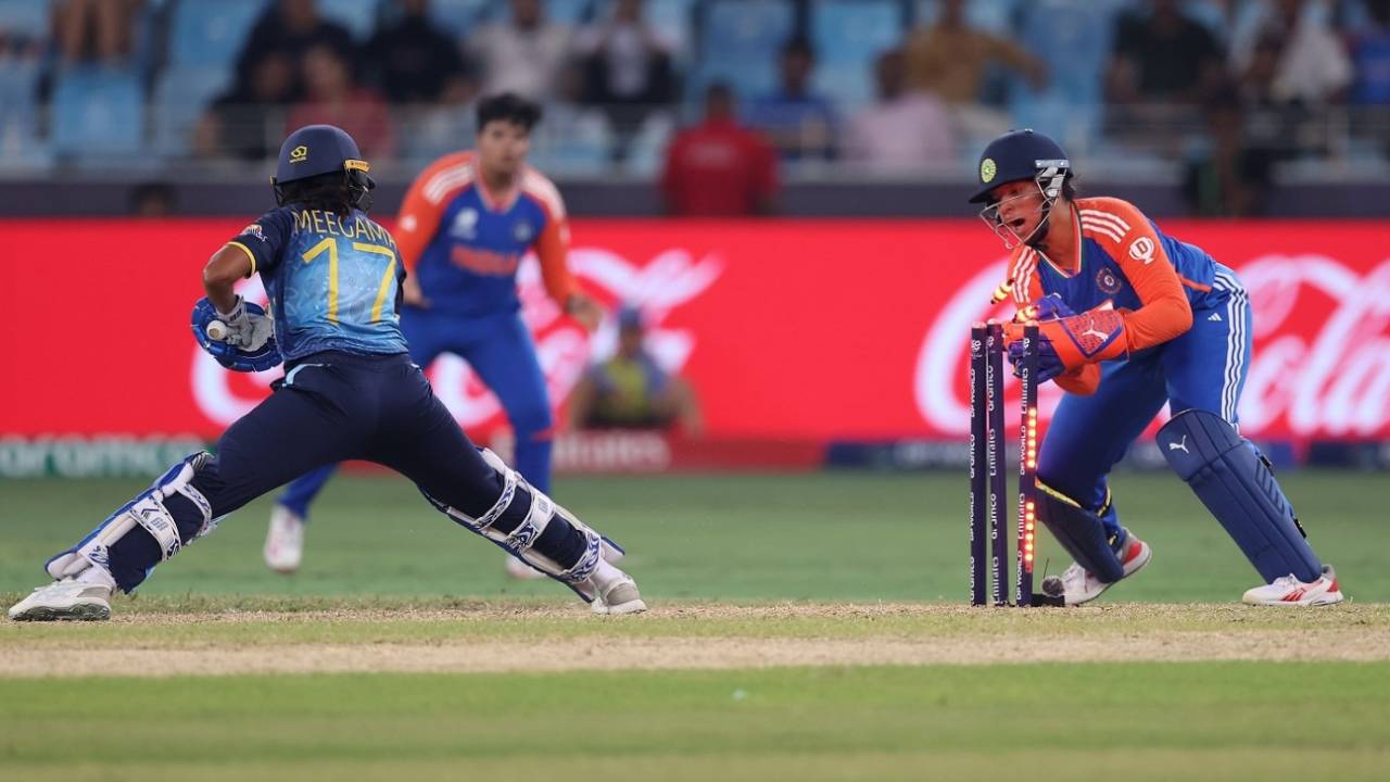 Richa Ghosh stumps Anushka Sanjeewani, India vs Sri Lanka, ICC Women's T20 World Cup, Dubai, October 9, 2024