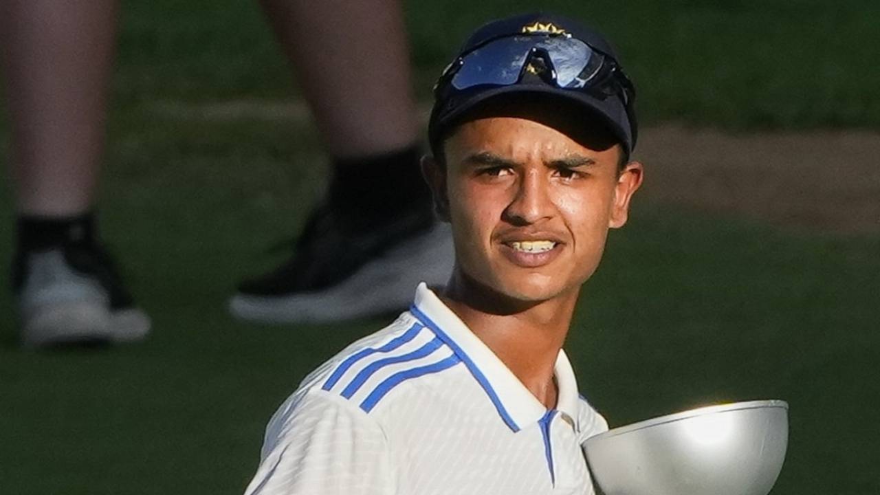 India Under-19 captain Soham Patwardhan with the series trophy, India Under-19 vs Australia Under-19, 2nd Youth Test, Chennai, 3rd day, October 9, 2024