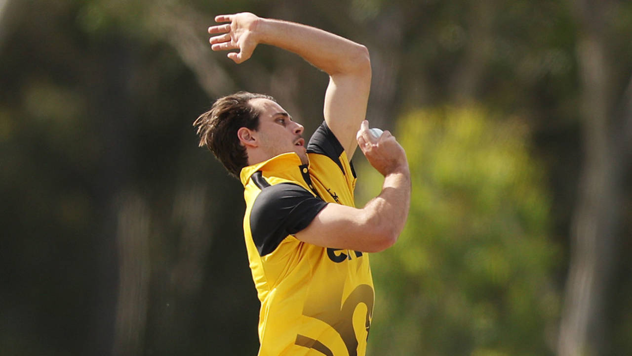 Lance Morris took 3 for 42 in his first outing of the season, Western Australia vs South Australia, One-Day Cup, Cricket Central, September 24, 2024
