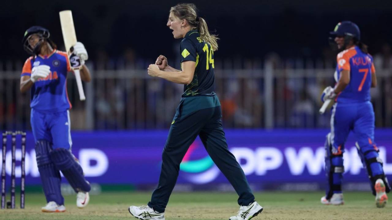 Annabel Sutherland held her nerve in the final over, Australia vs India, Women's T20 World Cup, Sharjah, October 13, 2024