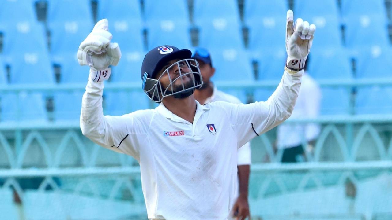 Priyam Garg hit an unbeaten century to help Uttar Pradesh earn a point, Uttar Pradesh vs Bengal, Ranji Trophy, 4th day, Lucknow, October 14, 2024