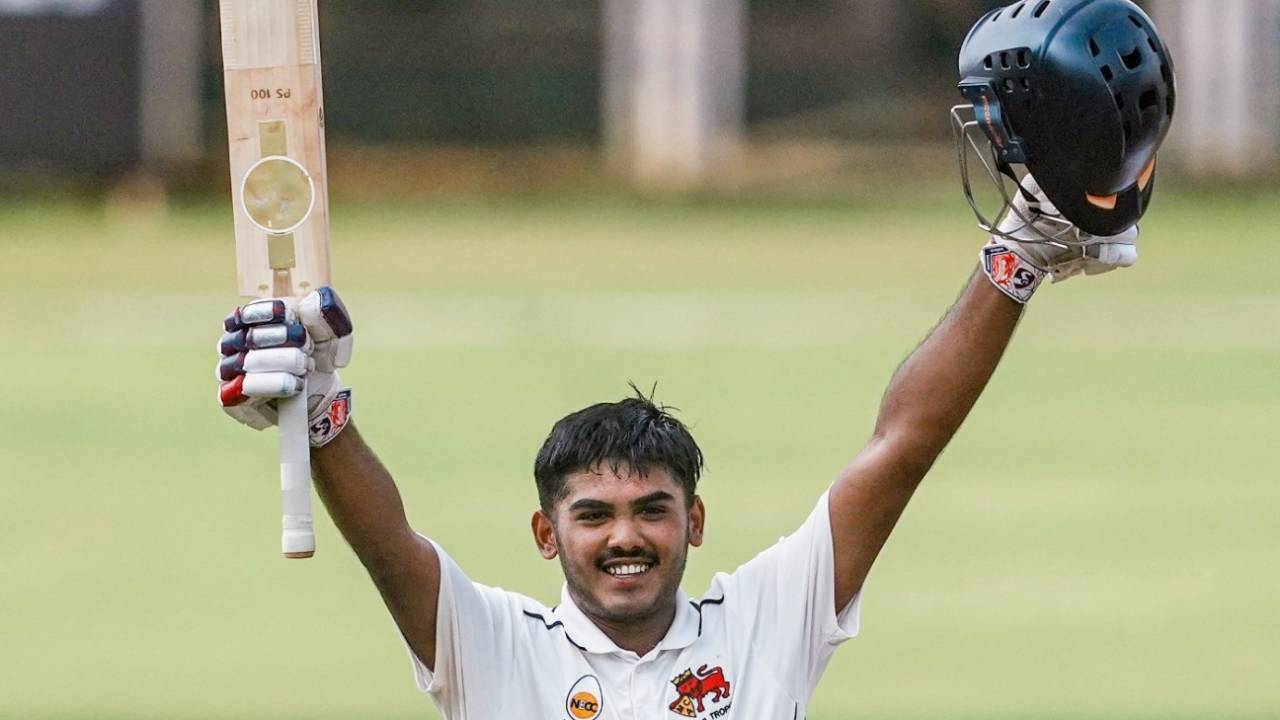Ayush Mhatre brings up his maiden first-class hundred, Mumbai vs Maharashtra, Sharad Pawar Cricket Academy, day 1, Ranji Trophy 2024-25, October 18, 2024