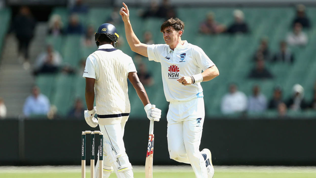 Sean Abbott gave NSW their first breakthrough, Victoria vs New South Wales, Sheffield Shield, MCG, October 20, 2024