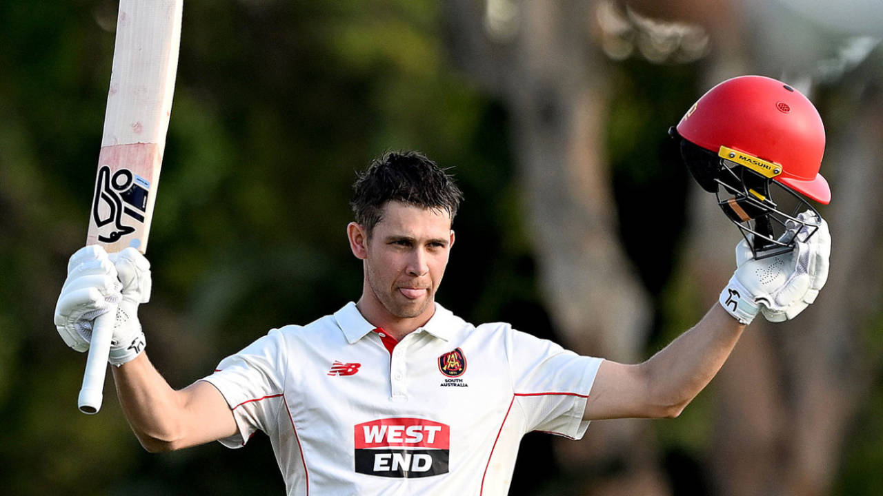 Henry Hunt led South Australia's innings with a century, Queensland vs South Australia, Sheffield Shield, Allan Border Field, October 20, 2024