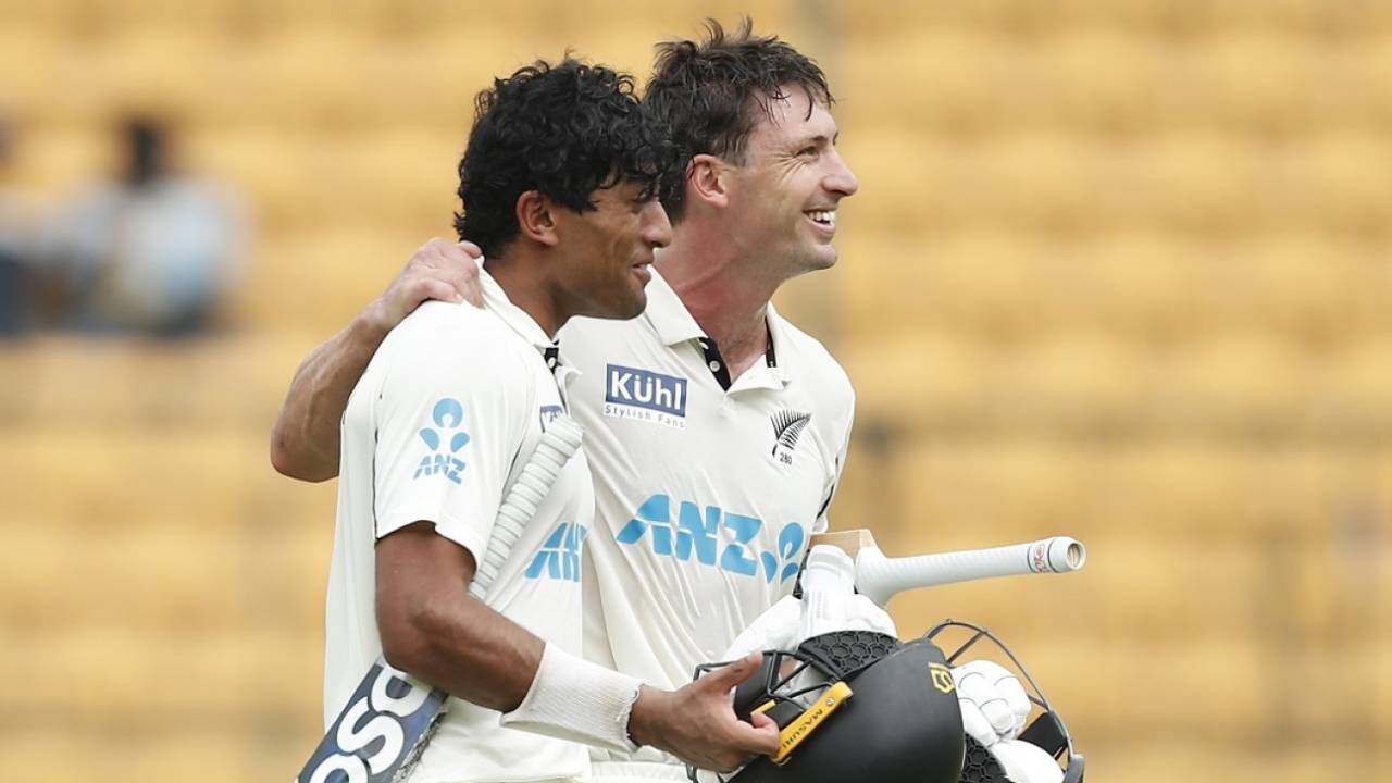 Rachin Ravindra and Will Young remained unbeaten in New Zealand's chase, India vs New Zealand, 1st Test, Bengaluru, 5th day, October 20, 2024
