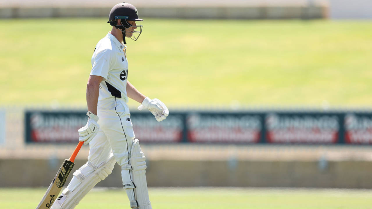 Cameron Bancroft made his fourth single-figure score of the Shield season, Western Australia vs Tasmania, Sheffield Shield, WACA, October 23, 2024