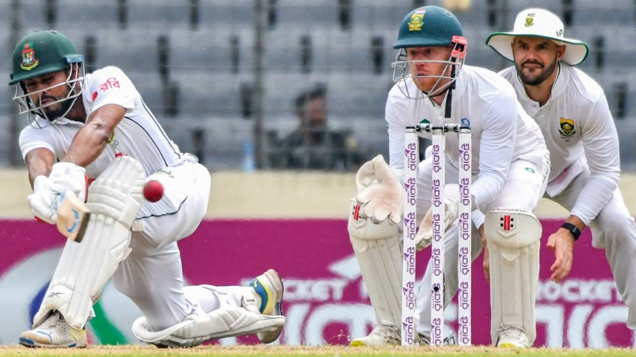 Mehidy Hasan Miraz's fifty took Bangladesh into the lead, Bangladesh vs South Africa, 1st Test, Mirpur, 3rd day, October 23, 2024