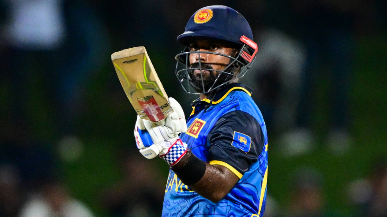 Charith Asalanka brought up fifty off 53 balls, Sri Lanka vs West Indies, 2nd ODI, Pallekele, October 23, 2024