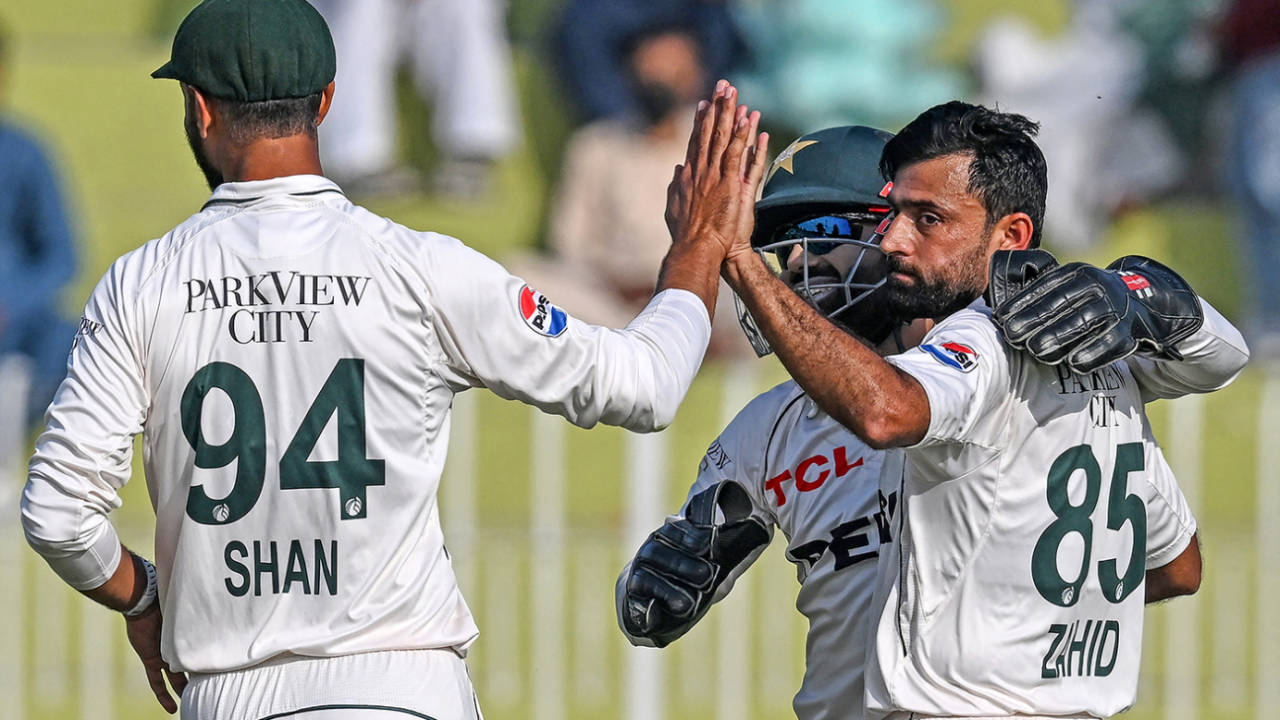 Zahid Mahmood claimed the vital wicket of Jamie Smith, Pakistan vs England, 3rd Test, Rawalpindi, 1st day, October 24, 2024