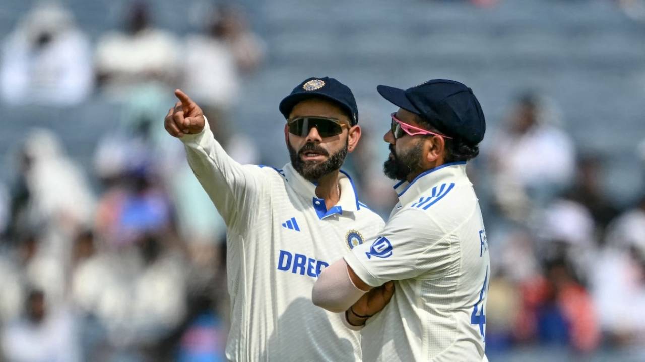 Virat Kohli helped Rohit Sharma set the field, India vs New Zealand, 2nd Test, Pune, 2nd day, October 25, 2024
