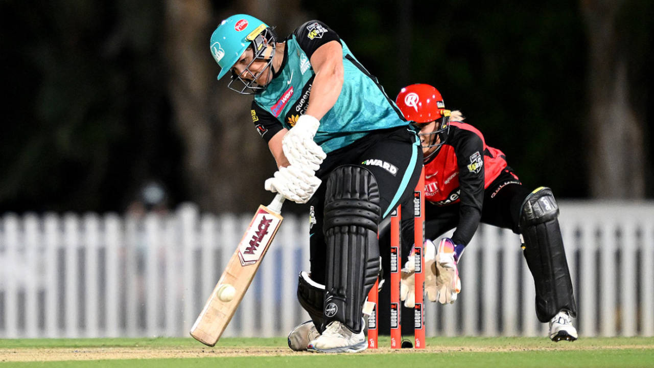 Laura Harris provided crucial impetus to Brisbane Heat's innings, Brisbane Heat vs Melbourne Renegades, WBBL, Allan Border Field, October 30, 2024