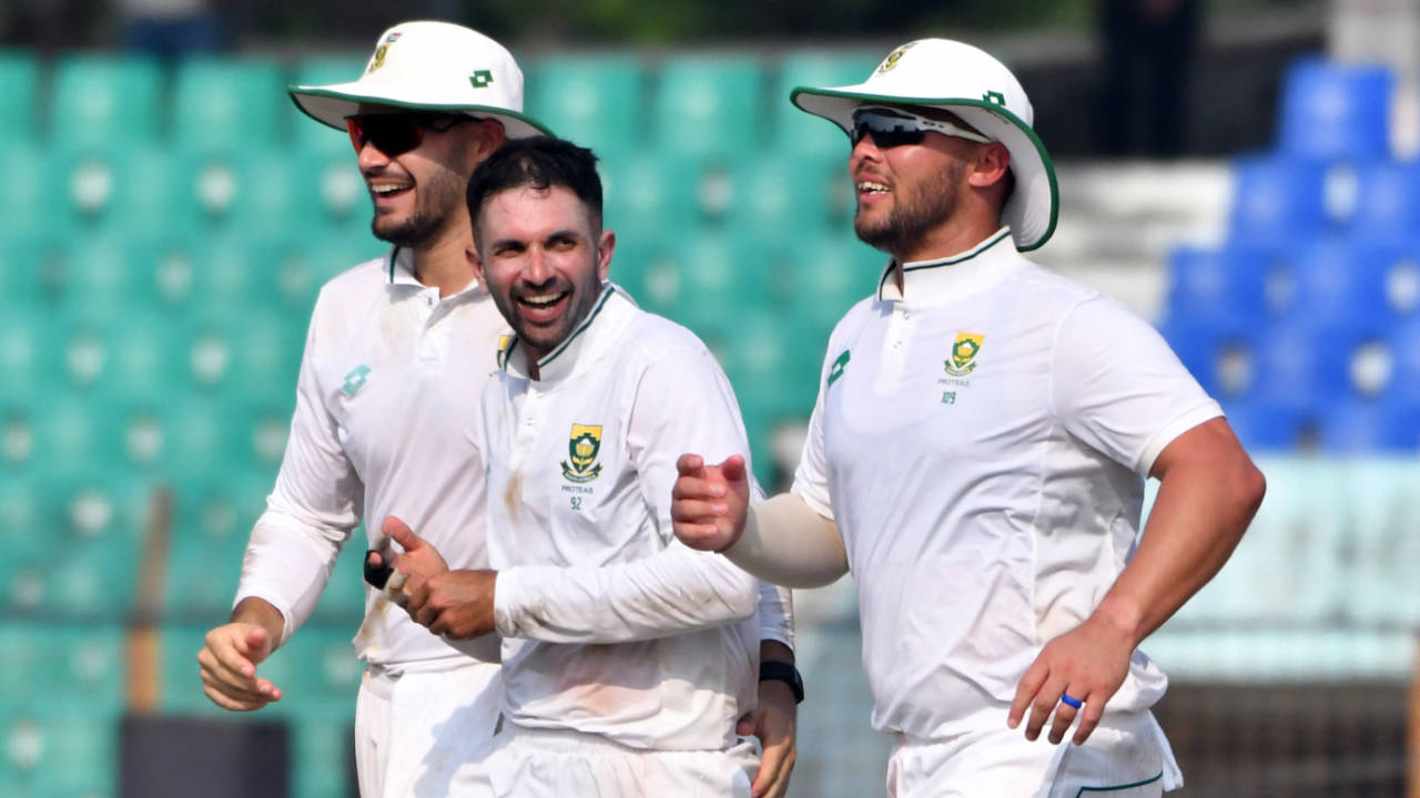 Keshav Maharaj struck multiple times in both innings, Bangladesh vs South Africa, 2nd Test, Chattogram, 3rd day, October 31, 2024