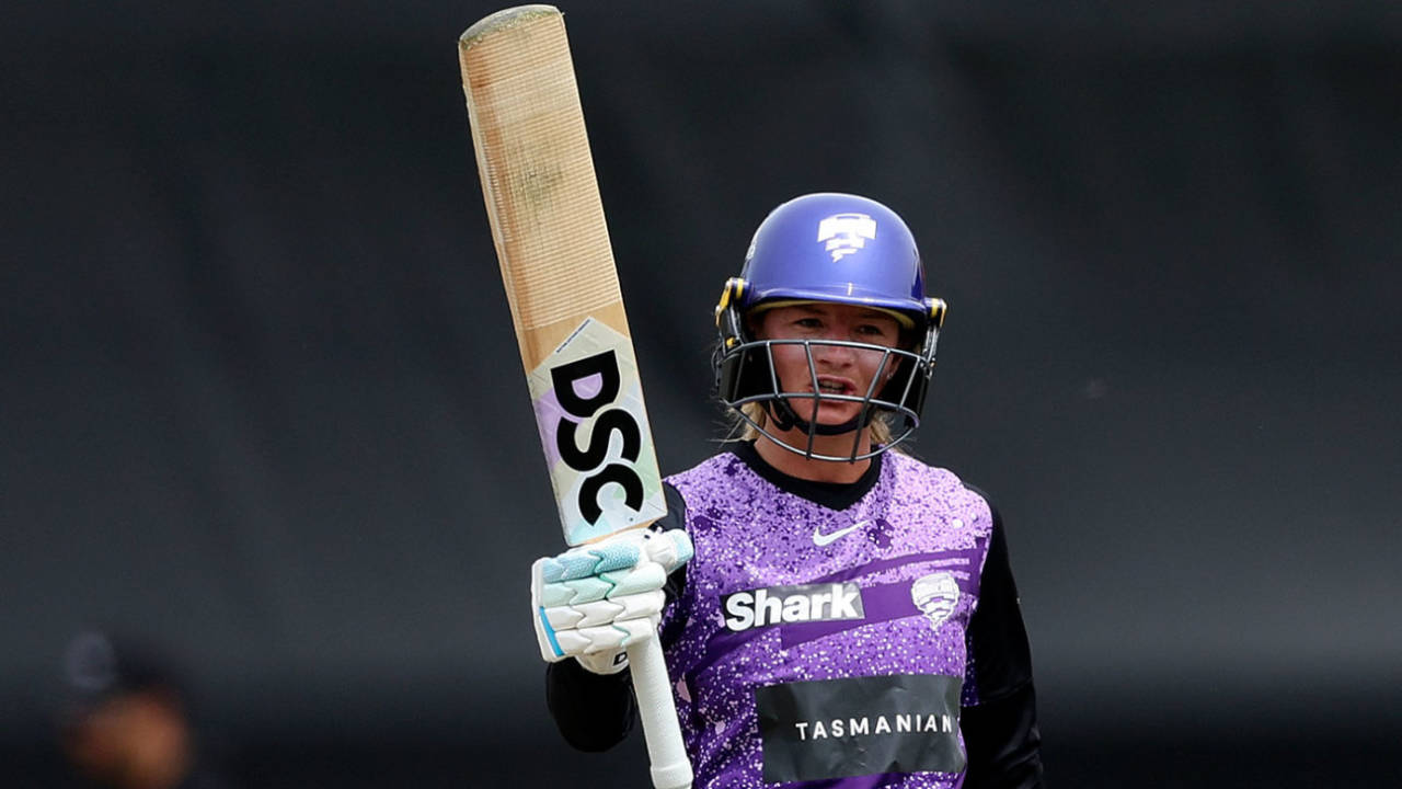 Danni Wyatt-Hodge set up Hobart Hurricanes' chase, Brisbane Heat vs Hobart Hurricanes, WBBL, Junction Oval, November 2, 2024