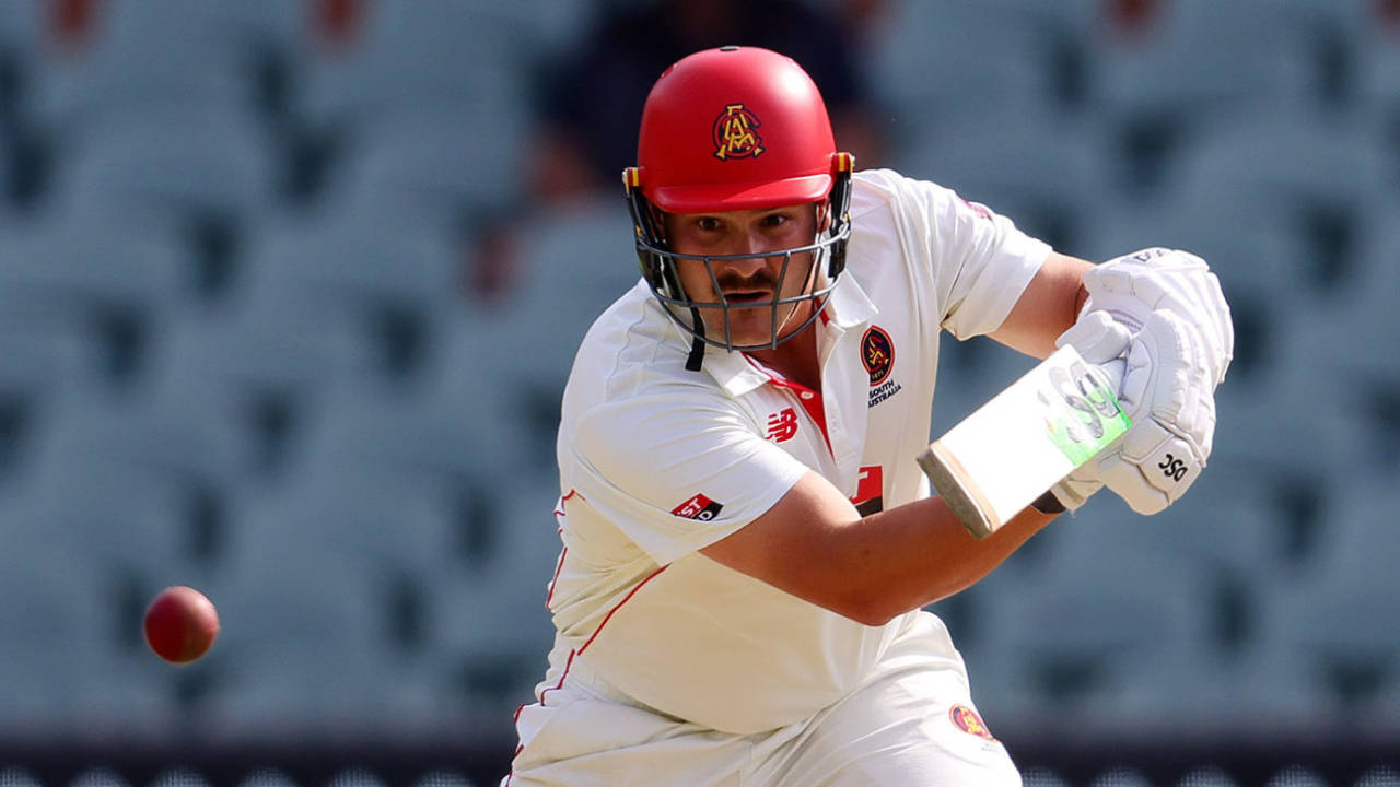 Ben Manenti added a half-century to his five-wicket haul, South Australia vs Victoria, Sheffield Shield, Adelaide Oval, November 3, 2024