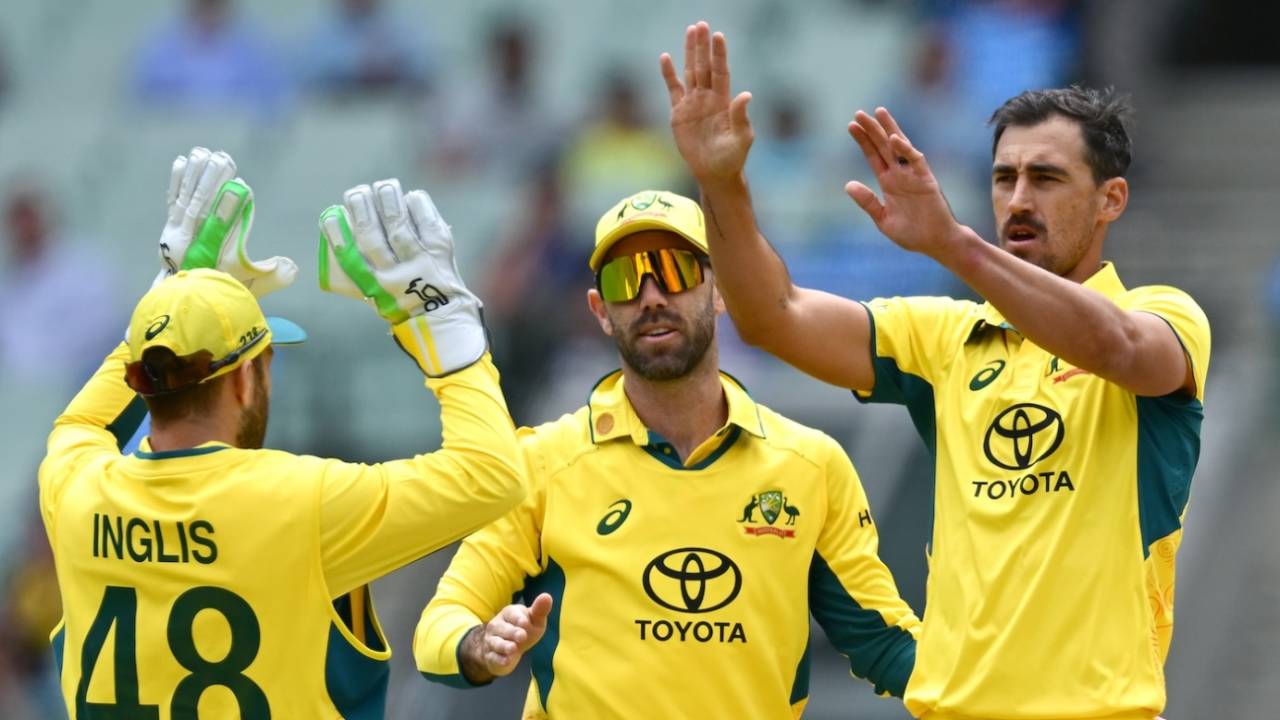 Mitchell Starc got the first two wickets, Australia vs Pakistan, 1st ODI, Melbourne, November 4, 2024