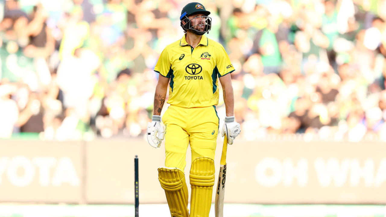 Matt Short fell early in Australia's chase, Australia vs Pakistan, 1st ODI, Melbourne, November 4, 2024