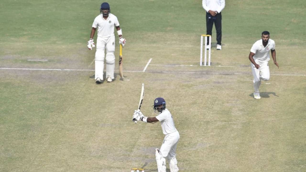 Sumit ghadigaonkar in action, Delhi vs Assam, Ranji Trophy 2024-25, Delhi, October 29, 2024