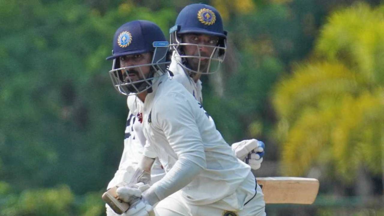 Salman Nizar and Sachin Baby put on a 99-run stand in the first innings, Kerala vs Uttar Pradesh, Ranji Trophy 2024-25, Thumba, November 7, 2024