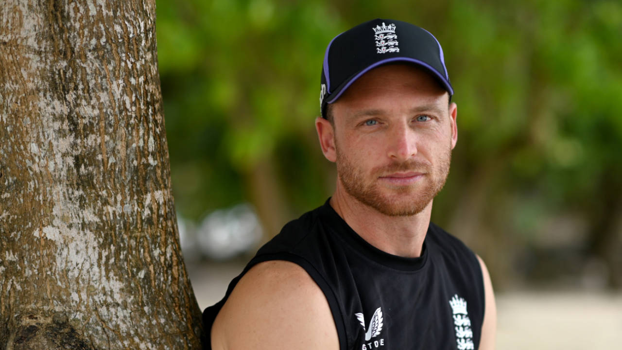 Jos Buttler poses for the cameras ahead of his England comeback, West Indies vs England, 1st T20I, Barbados, November 8, 2024