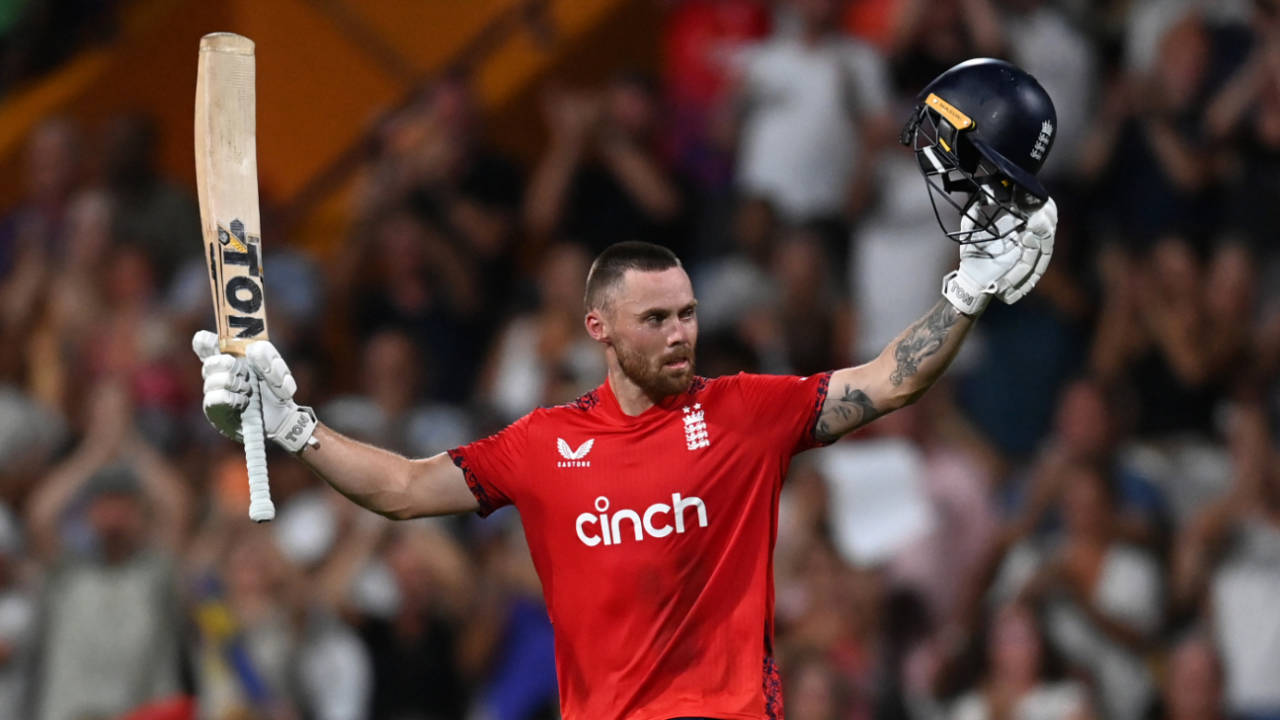 Phil Salt made his third T20I hundred, all of them in the Caribbean, West Indies vs England, 1st T20I, Barbados, November 9, 2024 